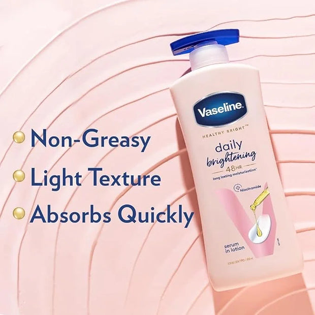 Vaseline Healthy Daily Lotion | With Vitamin b3 Triple Sunscreens | Body Lotion | 400ml (13.52 Fl Oz) - Product Image