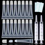 50PCS Lip Gloss Tubes 20ml Silver Cap Lip Gloss Containers Empty Lip Balm Tubes Refillable Cosmetic Squeeze Lipgloss Tubes...