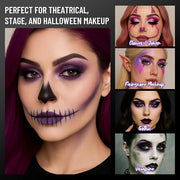 Purple Eyeshadow Palette with Mirror Lilac Violet Plum Tones Matte Shimmer Glitter 6 Colors Mini Eye Shadow Pallet Travel ...