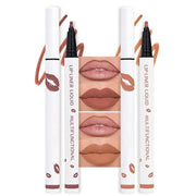 2Pcs Longwear Liquid Lip Liner Stain Marker Pen Set Long Lasting Waterproof, Mocha Nude Brown Matte Semi Permanent 24 Hour...