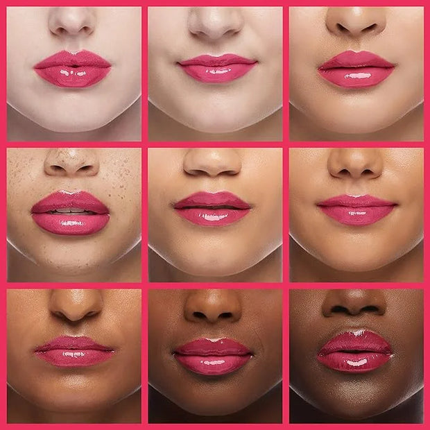 Hydrating Lip Glow Oil, Lip Oil Gloss Transparent Toot Tinted Nourishing Long Lasting Repairing Lightening Lip Lines (CHER...