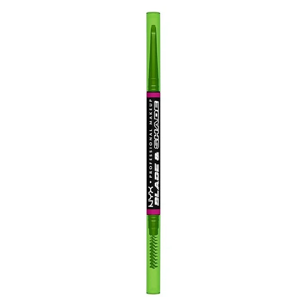 NYX PROFESSIONAL MAKEUP Blade & Shade Brow Pencil, Nano Mechanical Eyebrow Pencil, Up to 16HR Make Up Wear - Black - Produ...