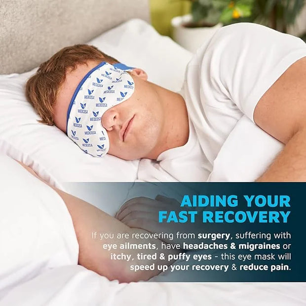 Eye Mask for Dry Eyes | Warm Eye Compress | Natural Heat Eye Mask for Styes, Blepharitis, Tired Eyes & More by Medcosa - P...