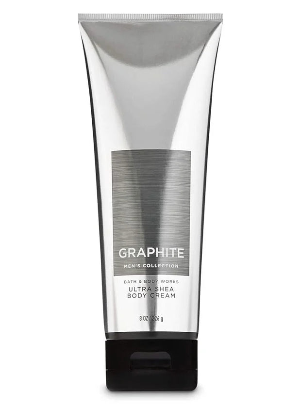 Bath and Body Works Graphite for Men Ultra Shea Body Cream Moisturizing Lotion 8 ounces - Product Image