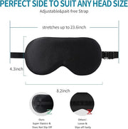 2-Pack 100% Real Natural Silk Eye Mask, Silk Sleeping Mask, Shade Puffy Eye Gift with Adjustable Straps, Sleep Eye Mask, S...