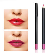 AKOAK Wooden Women's Lip Pencil, Waterproof Cosmetic Lipstick