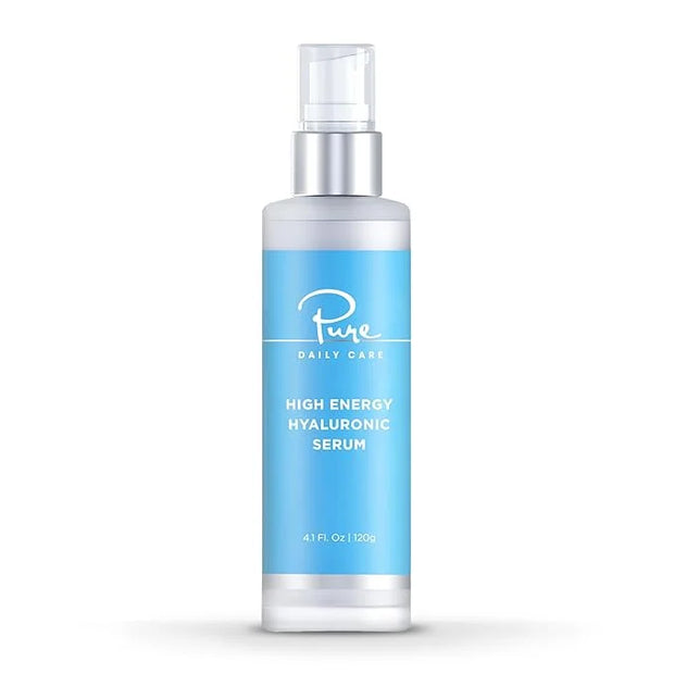 Pure Daily Care High Energy Hyaluronic Serum (4 Fl. Oz) - Hydrating Clinical Grade Hyaluronic Acid. - Product Image