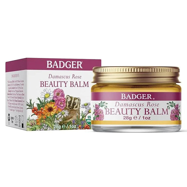 Badger Rose Beauty Balm, Intensive Moisturizer, 28 g/1oz - Product Image