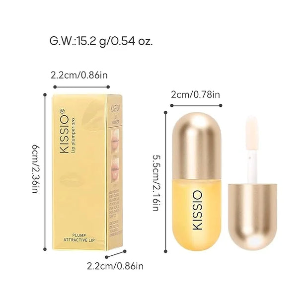 KISSIO Lip Plumper,Color Lip Plumper Gloss,Lip