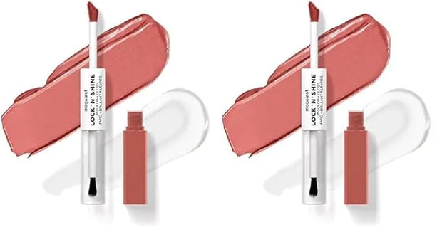 wet n wild Megalast Lock 'N' Shine Lip Color + Gloss Nude Illusion (Pack of 2) - Product Image