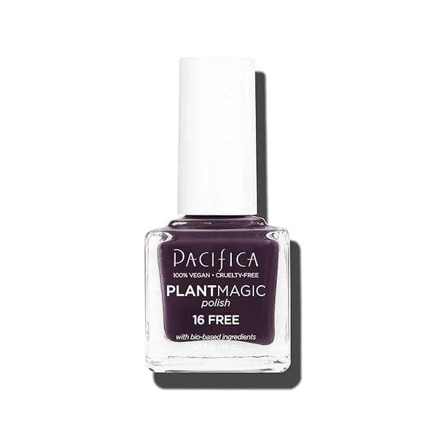 Pacifica Natural Nail Polish – Plant Magic Translucent Purple Nail Base - Plant Based, Non-Toxic & Clinically Tested - Las...
