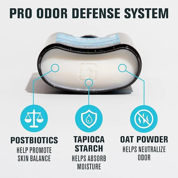 Every Man Jack Men's Pro Deodorant - 48-Hour Odor Defense Blend - Aluminum Free - Contains Postbiotics, Tapioca Stach & Oa...