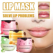 4 Pcs Honey Lip Balm, Strawberry Lime+Watermelon)