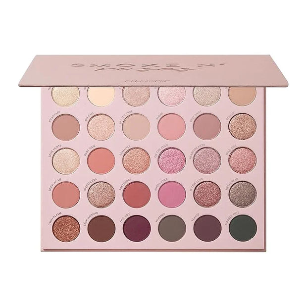 ColourPop Smoke N Roses Eyeshadow Palette - Rosey & Smokey Hues with Metallic and Matte Finishes - High-Pigment Eye Makeup...