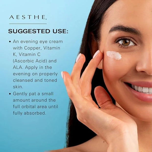 Aesthe Illuminare Illuminating Eye Cream - Color-Free, Fragrance-Free, Gluten-Free Skincare for Eyes with Thioctic Acid, C...
