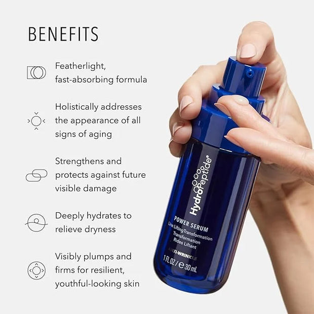 HydroPeptide Eye Authority and Power Serum Anti-Wrinkle Bundle, (0.5 Ounce and 1 Ounce) - Product Image