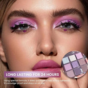 Purple Pink Eyeshadow Eye Shadow Palette Makeup,Violet Lavender Eyeshadow Palette Make Up Highly Pigmented Waterproof Mauv...