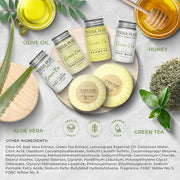 Terra Pure Green Tea Amenity & Accessory Kit | 1 oz Travel Size Shampoo, Conditioner, Lotion, Body Wash, 2 Soap Bars, Shav...