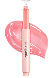 SELF BEAUTY Veganize Collagen Lip Glass Balm - Hydrating Lip w/Hyaluronic Acid - Vegan Korean Lip Balm Moisturizing Lip Ca...