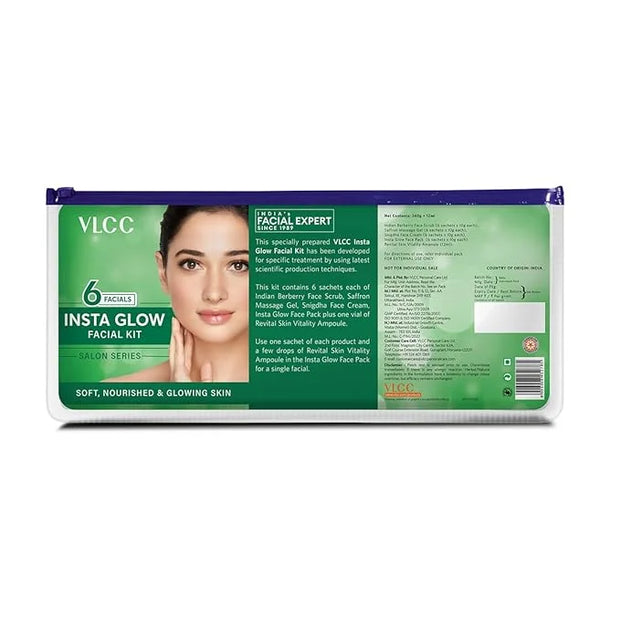 VLCC Salon Series Instaglow Facial Kit (6 Facials)(240gm+12ml) - Product Image