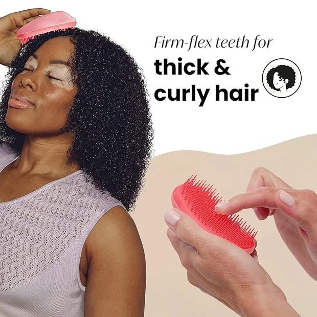 Tangle Teezer Original Detangler Brush, Dry & Wet Hair Brush for Thick & Curly Hair Types, Pink Punch - Product Image