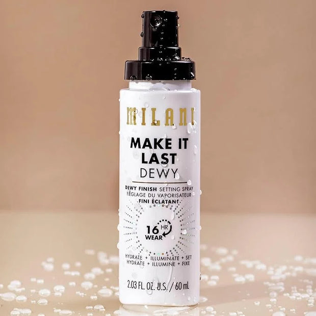 Milani Make It Last Dewy - Dewy Finish Setting Spray - 3 in 1- Hydrate + Illuminate + Set, Makeup Finishing Spray - Makeup...