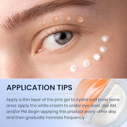Dual Eye Cream with Advanced Retinol, Peptides, Caffeine for Puffy Eyes and Dark Circles, Wrinkles, Anti Aging, Under Eye ...