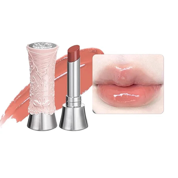 Flower Knows Violet Strawberry Rococo Glitter Lip Gloss G02 Rasberry Booze+Swan Ballet Shine Solid Lip Gloss Stick B01 Lit...