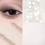 KYDA Single Matte Eyeshadow - Sheer Off White Vanilla, Ultra-fine Lightweight Powder, Brightening Primer, Multiuse Blendab...