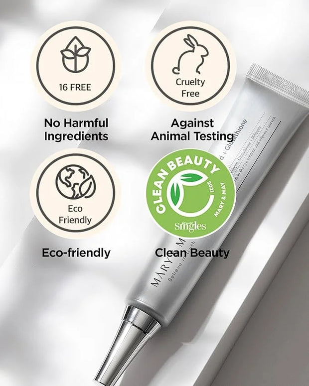 Mary&May Tranexamic Acid + Glutathione Eye Cream - Powerful Antioxidant, Reduces Dark Circles in the Eye, Improve Uneven S...