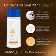 Makari Moisturizing Sunscreen SPF 50 (5.1 fl oz) | Broad Spectrum UVA & UVB Sunblock with Beeswax | Anti-Aging Sunscreen f...