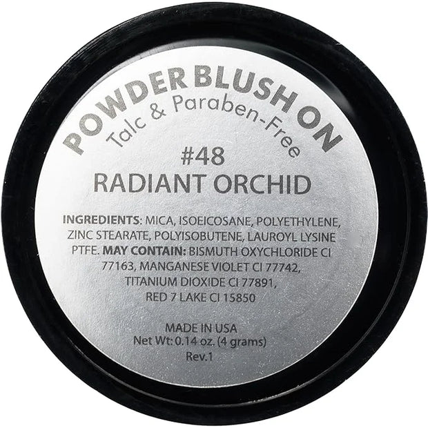 Radiant Orchid Purple Lavender Violet Princess Pink Vegan Blush Pressed Cheek Color Powder, Talc & Paraben Free, No Animal...