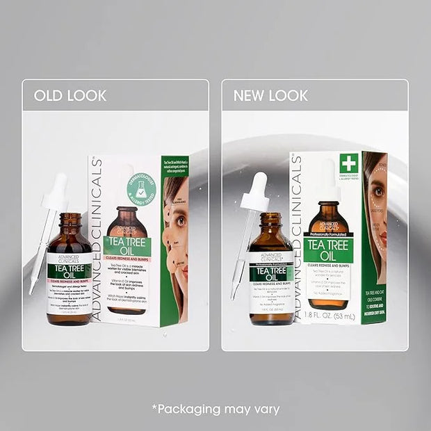 Advanced Clinicals Tea Tree Oil For Skin Facial Serum | Tea Tree Serum For Face With Vitamin E + Botanicals To Help Improv...