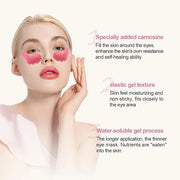 12 Pcs Under Eye Patches for Puffy Eyes, Cranberry Cristal Eye Mask, Hydrate Moisturize Around Eye Skin Cooling Mask, Redu...