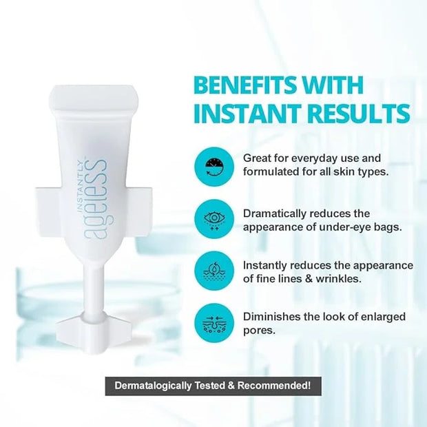 Instantly Ageless - Instant Face Lift in a Vial - Skin Care for Anti Aging face cream - Instant Under Eye Bags Remover - F...