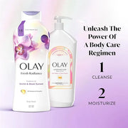 Olay Body Wash for Women, Fresh Radiance, Refreshing & Renewing, Made with Plant Based Cleansers, B3 Botanical Complex, Fo...