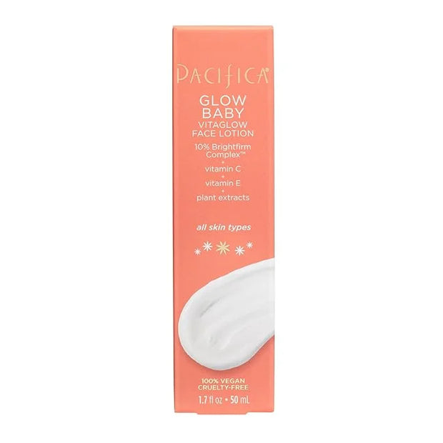 Pacifica Glow Baby Face Lotion & Eye Cream Set of 2 – Brightening Vitamin C Moisturizer + Depuffing Eye Cream with Caffein...