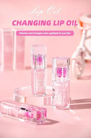 2PCS Cosmetics Color Changing Lip Oil V2, Magic Color Changing Lip Oil Cosmetics, Plumping Lip Oil Moisturizing Lip Gloss,...