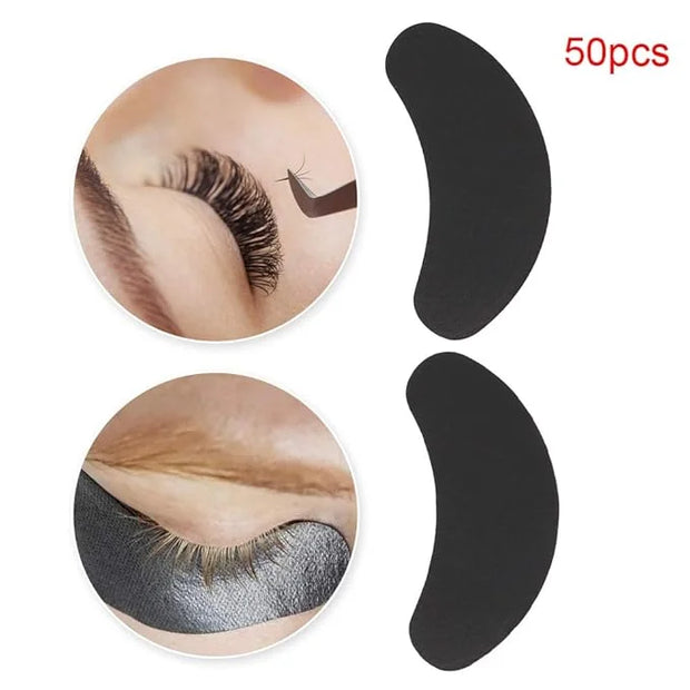 Under Eye Pads, 50 Pairs Eye Gel Pads, Eyelash Extension Pads for Eyelash Extensions Eye Mask Beauty Tool, Black - Product...