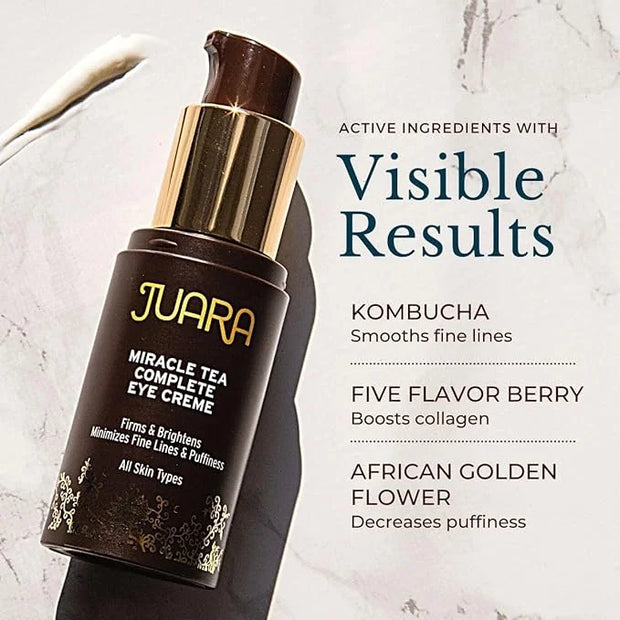 Juara Miracle Tea Complete Eye Creme | Nourish Dark Circles, Puffiness | Reduce Appearance of Fine Lines | Cruelty Free, P...
