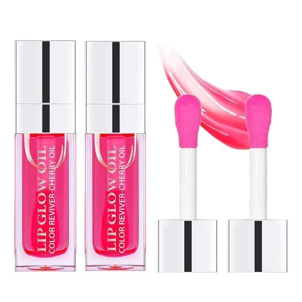 2PCS Lip Gloss Oil Set, Hydrating Lip Oil for Women, Moisturizing Lip Balm for Smooth Lip Lines, Nourishing Lip Treatment ...