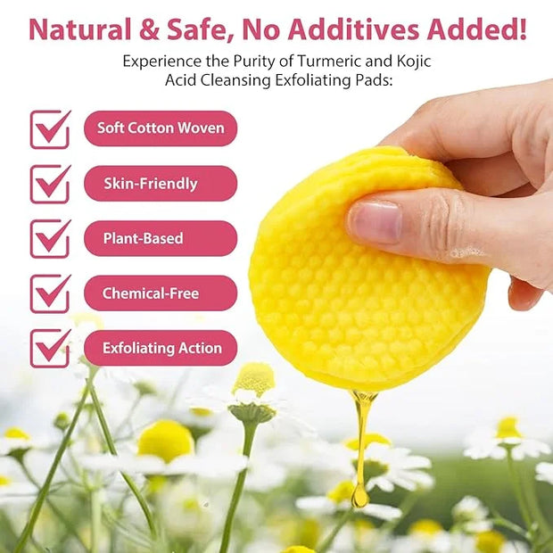 2 pack turmeric cleansing pads,