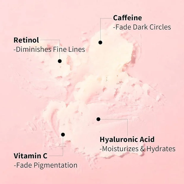 Retinol Eye Stick, Anti-Aging Eye Cream for Wrinkles, Dark Circles, Puffiness & Bags Under Eyes, All-in-one Multi Eye Balm...
