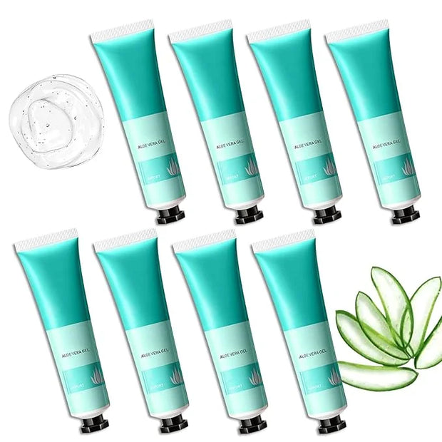 8PCS Aloe Vera Gel for Face & Skin,Organic Aloe Vera Gel,Hydrating After Sun Cream for Travel Size,Moisturizing Lotion for...