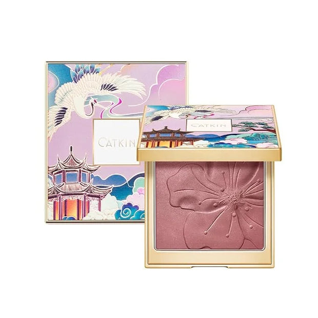 CATKIN Cheek Powder Blush Baked Pink Makeup Blusher Creamy Light Weight Long Lasting Natural flush Finish10g (C09 Midnight...
