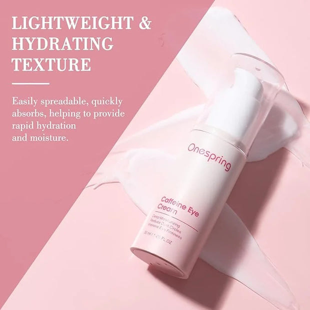 Eye Cream, Caffeine Eye Cream for Puffiness, Wrinkles, Fine Lines, Dark Circles Undereye Treatment for Women & Men, Daily ...