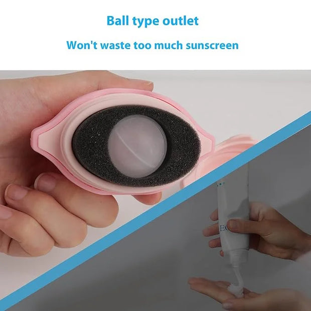 Sunscreen Applicator - Single Purple - BPA-Free Refillable Roll on Sponge Sunscreen, Suncream & Lotion Applicator For Kids...
