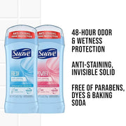Suave Deodorant Women, Antiperspirant, Powder and Fresh Bundle, 48-Hour Odor & Wetness Protection, with Essential Oils, an...