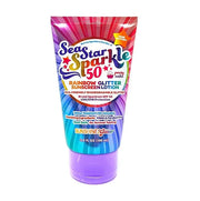 Seastar Sparkle - Rainbow Party Cake Scented Glitter Sunscreen - SPF 50 - Biodegradable Sunscreen, Kids, Water Resistant, ...