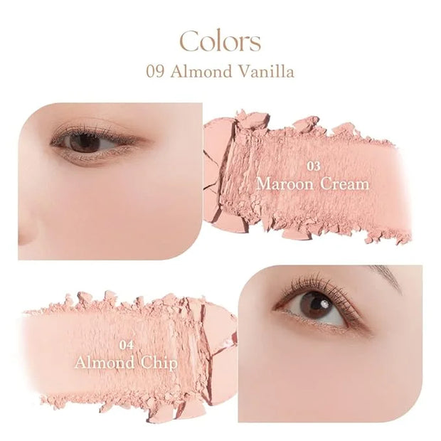 Dasique Blending Mood Cheek #09 Almond Vanilla | 4 Blendable Shades in Lightweight Smooth Powder | Vegan | Blush - Product...